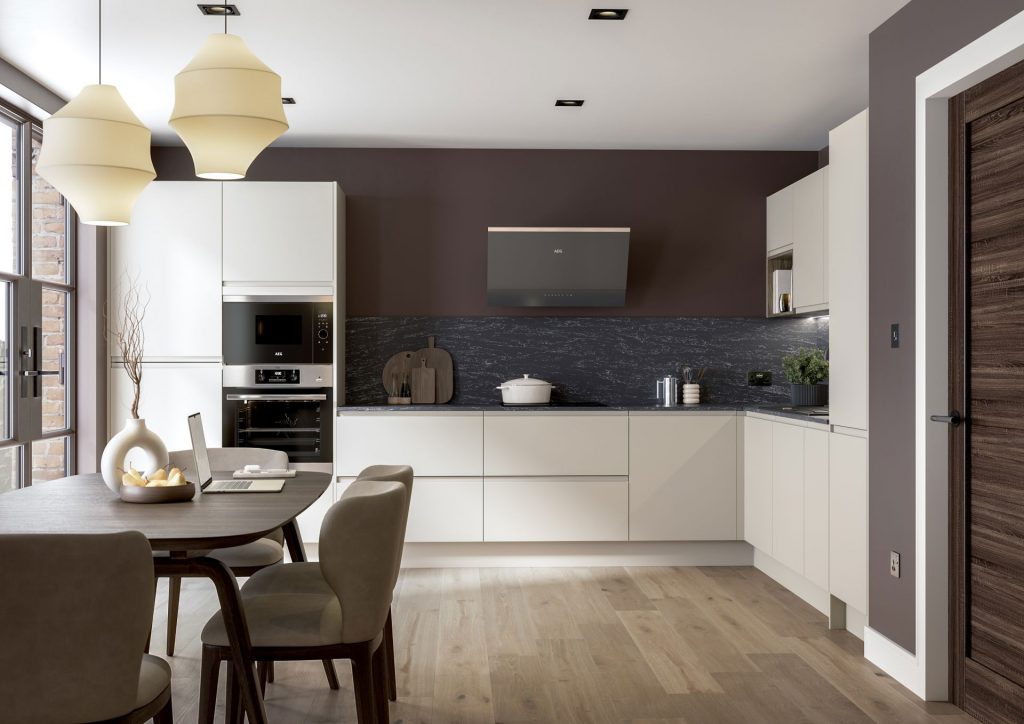 Modern kitchen renovation with island in Southend